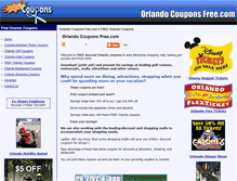 Tablet Screenshot of orlandocouponsfree.com